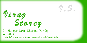 virag storcz business card