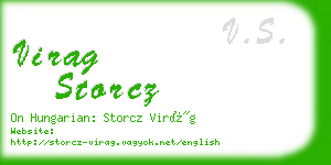 virag storcz business card